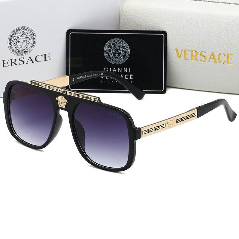 VERSACE VINTAGE AVIATOR SUNGLASSES – FULL SET – 1:1 HIGH END