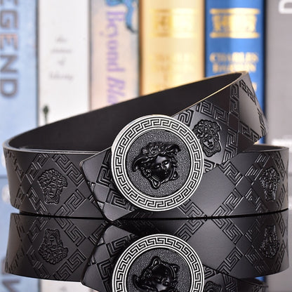 VERSACE MEDUSA AND RETRO EMBOSSED LEATHER BELT COLLECTION – 1:1 HIGH END