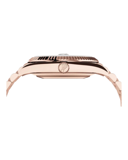 Rolex Day-Date Black Dial with Roman Numerals, 40mm Everose Gold President - U1 FACTORY - AUTOMATIK