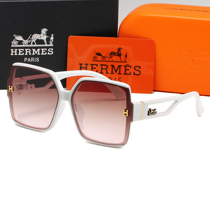 HERMÈS SQUARE FRAME BLACK SUNGLASSES – FULL SET – 1:1 HIGH END