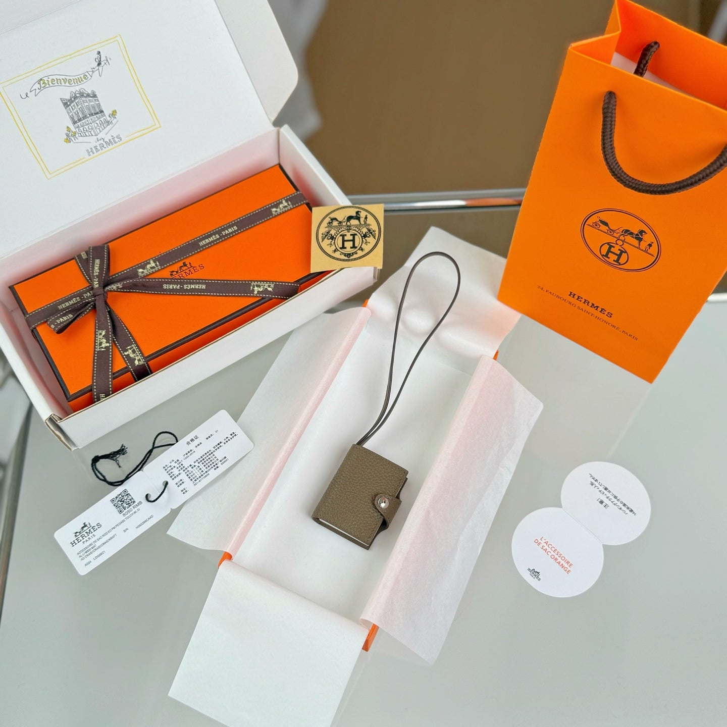 HERMÈS CARMEN NOTEBOOK CHARM – FULL SET – 1:1 HIGH END