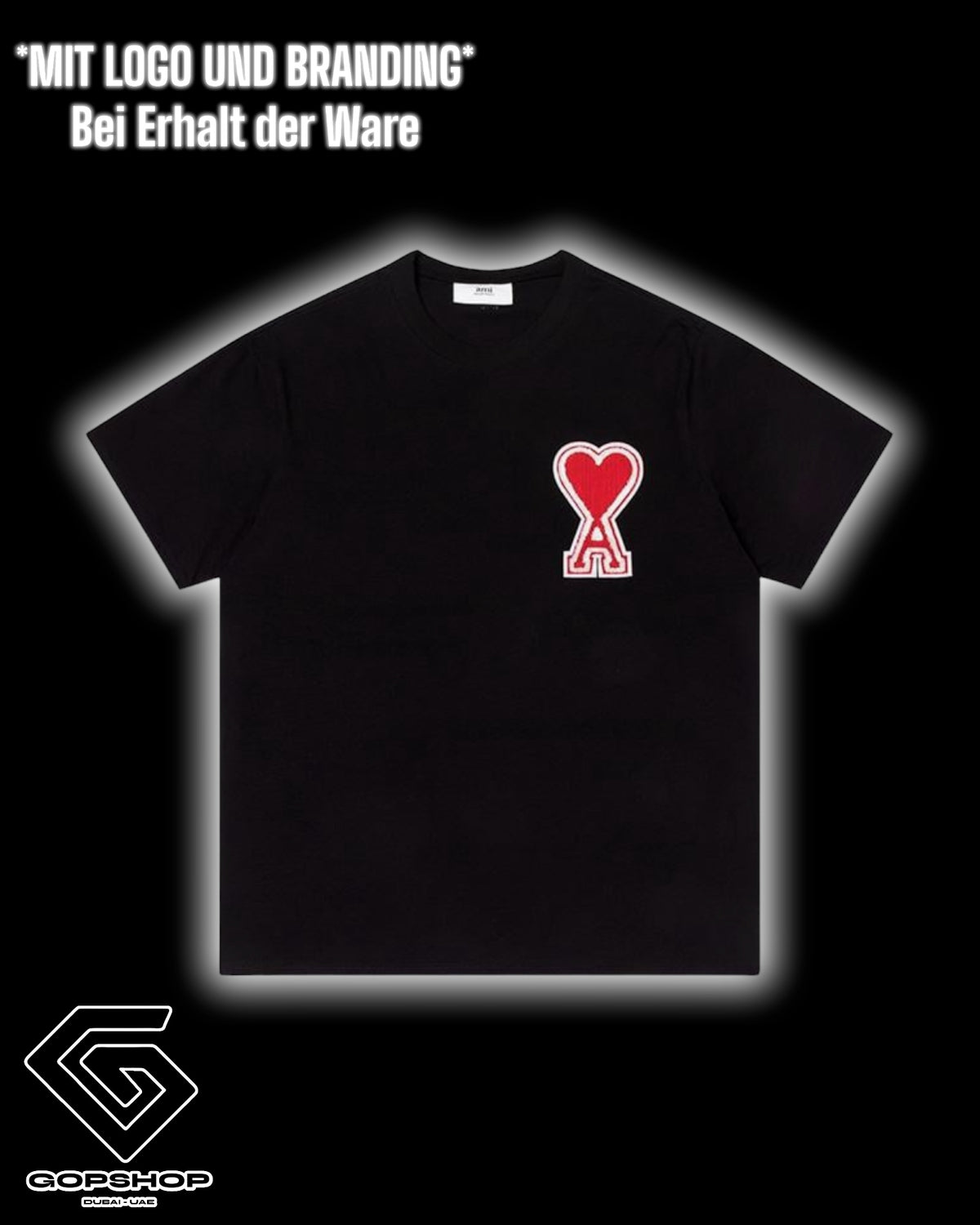 AMI PARIS T-SHIRT HIGH END - DICKER STOFF ( DROPSHIPPING PRODUKT )