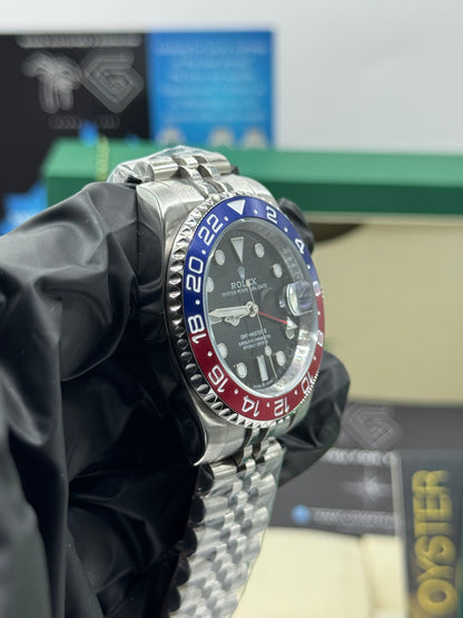 ROLEX GMT-MASTER II- PEPSI - JUBILEE - 40MM U1 FACTORY - AUTOMATIK