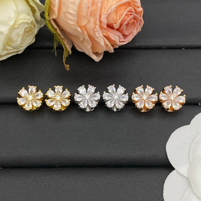 VAN CLEEF & ARPELS DAISY EARRINGS – FULL SET – 1:1 HIGH END