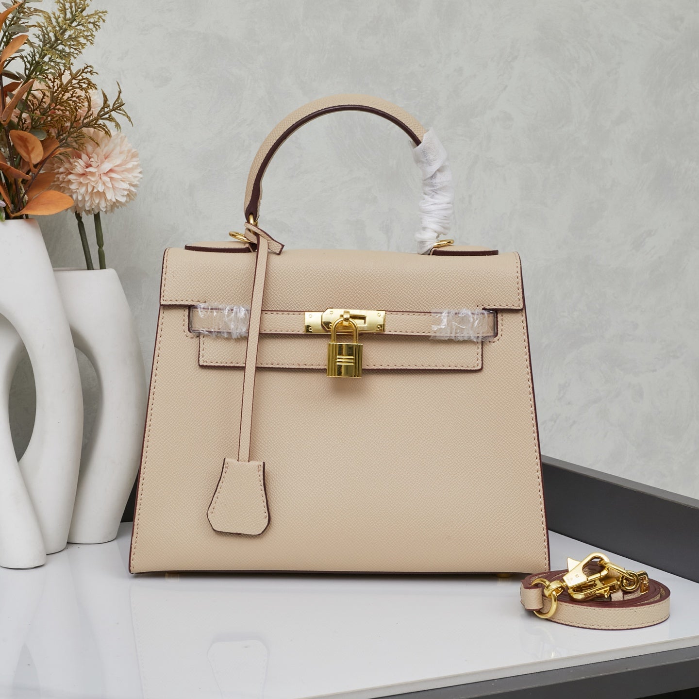 HERMÈS 25CM KELLY SELLIER ORANGE EPSOM LEATHER GOLD HARDWARE - 1:1 HIGH END