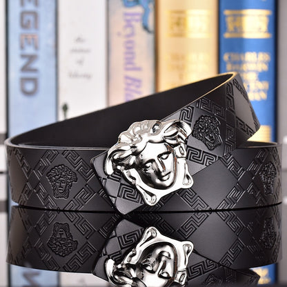VERSACE MEDUSA AND RETRO EMBOSSED LEATHER BELT COLLECTION – 1:1 HIGH END