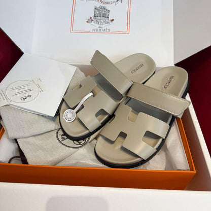 HERMES CHYPRE ECHT-LEDER RÖMERSANDALEN - SUPER CLONE | BEIGE