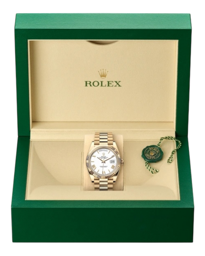 Rolex Day-Date White Dial with Roman Numerals 40mm Yellow Gold President - U1 FACTORY - AUTOMATIK