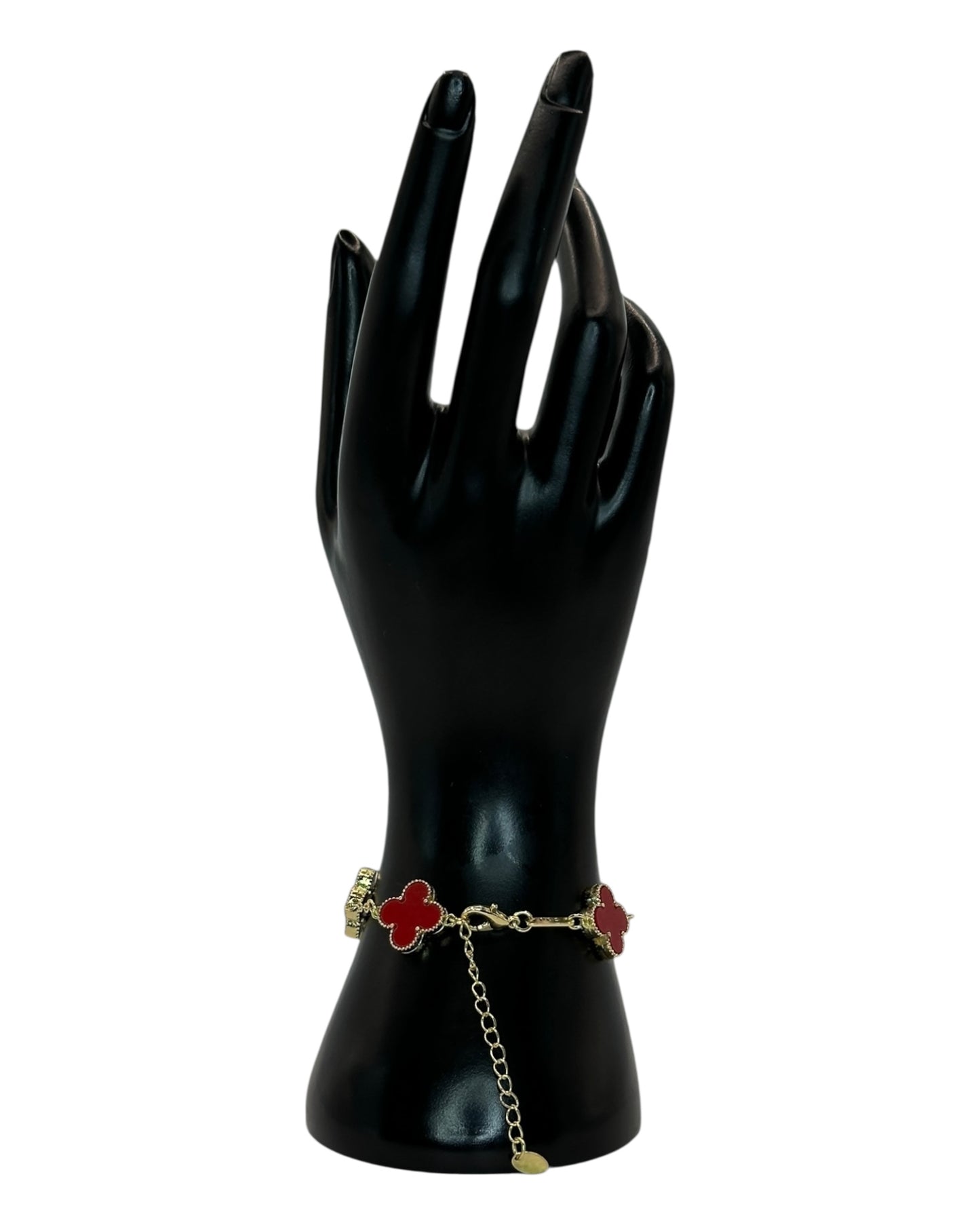 Van Cleef & Arpels Alhambra Armband mit Kleeblättern Rot