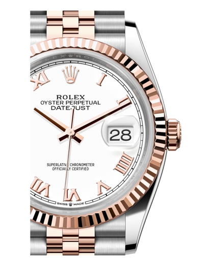Rolex Datejust White 36mm Bicolor - Jubilee - U1 FACTORY - AUTOMATIK
