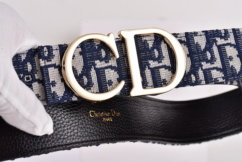 DIOR OBLIQUE CD CD-ICON BUCKLE BELT – FULL SET – 1:1 HIGH END