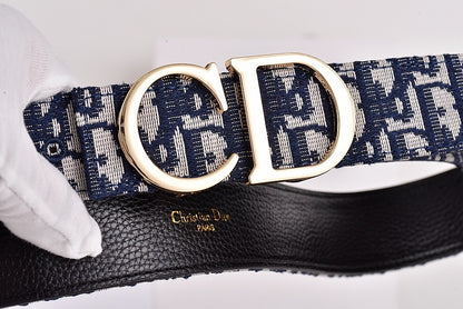 DIOR OBLIQUE CD CD-ICON BUCKLE BELT – FULL SET – 1:1 HIGH END