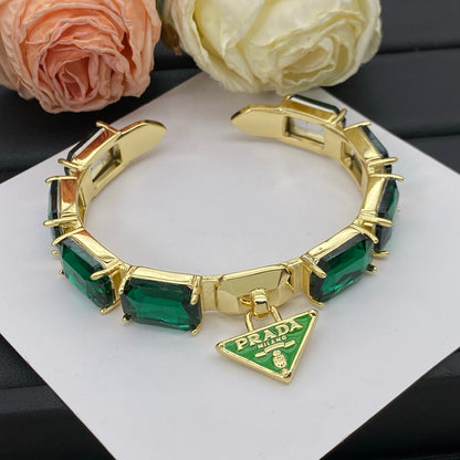 PRADA CRYSTAL STONE BRACELET – FULL SET – 1:1 HIGH END