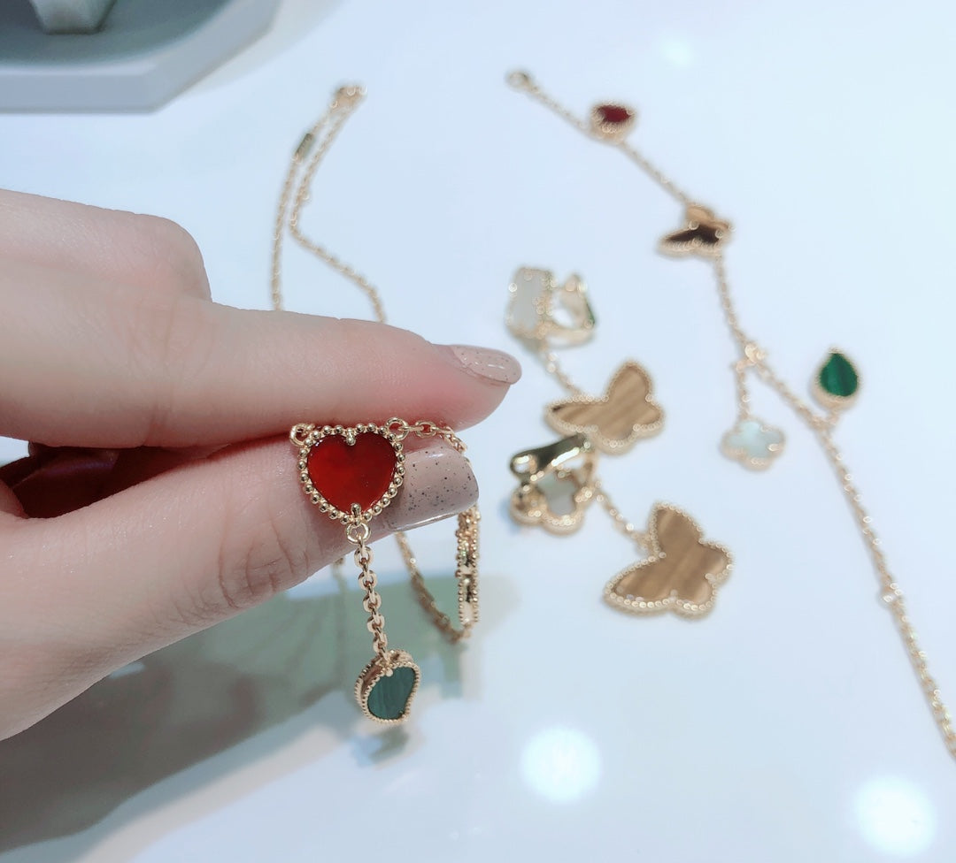 VAN CLEEF&ARPELS BUTTERFLY NECKLACE/BRACELET/EARINGS – Full Set  - 1:1 HIGH END