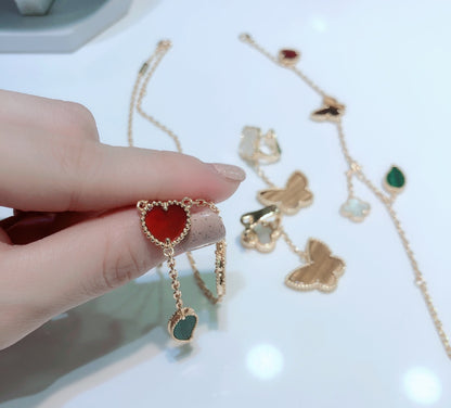 VAN CLEEF&ARPELS BUTTERFLY NECKLACE/BRACELET/EARINGS – Full Set  - 1:1 HIGH END
