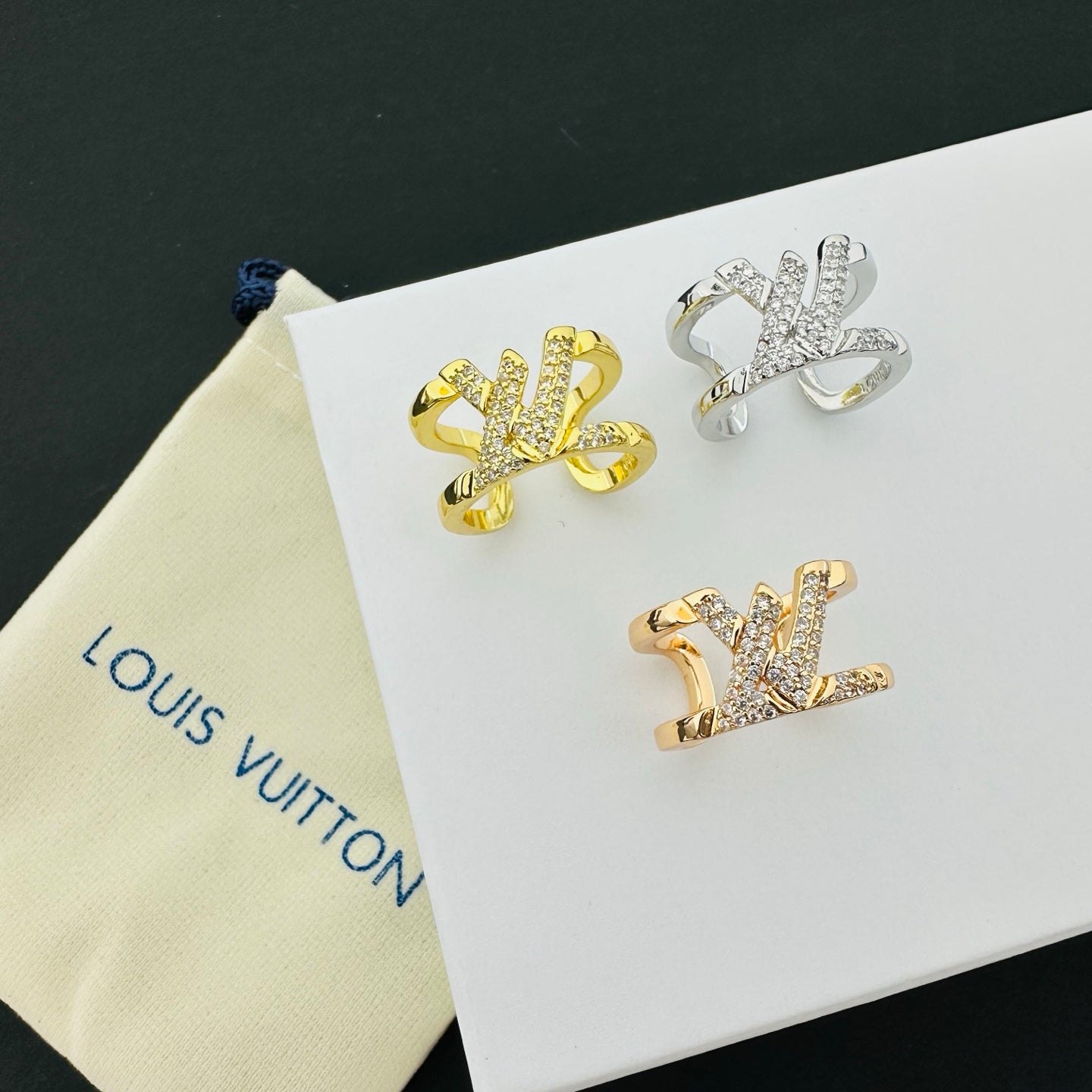 LOUIS VUITTON LV VOLT ONE EARRINGS – FULL SET – 1:1 HIGH END