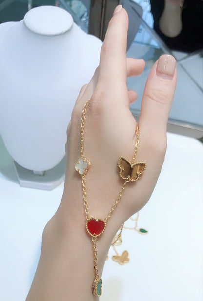 VAN CLEEF&ARPELS BUTTERFLY NECKLACE/BRACELET/EARINGS – Full Set  - 1:1 HIGH END