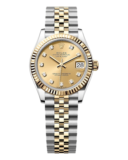 Rolex Datejust 31mm Gold with Diamonds Dial, Bicolor - U1 FACTORY - AUTOMATIK - Jubilee