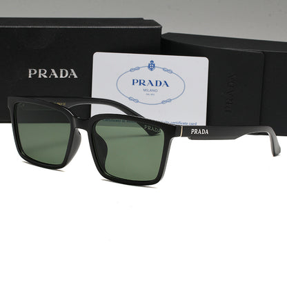 PRADA RECTANGULAR LOGO SUNGLASSES – FULL SET – 1:1 HIGH END