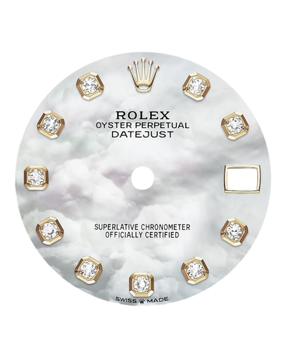 Rolex Datejust 31mm Perlmutt Gold Diamonds Dial - U1 FACTORY - AUTOMATIK - Jubilee