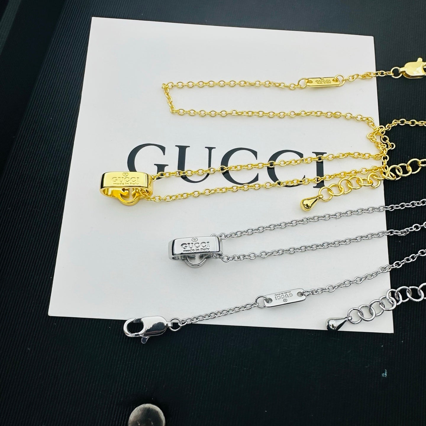 GUCCI INTERLOCKING G NECKLACE – Full Set - 1:1 HIGH END