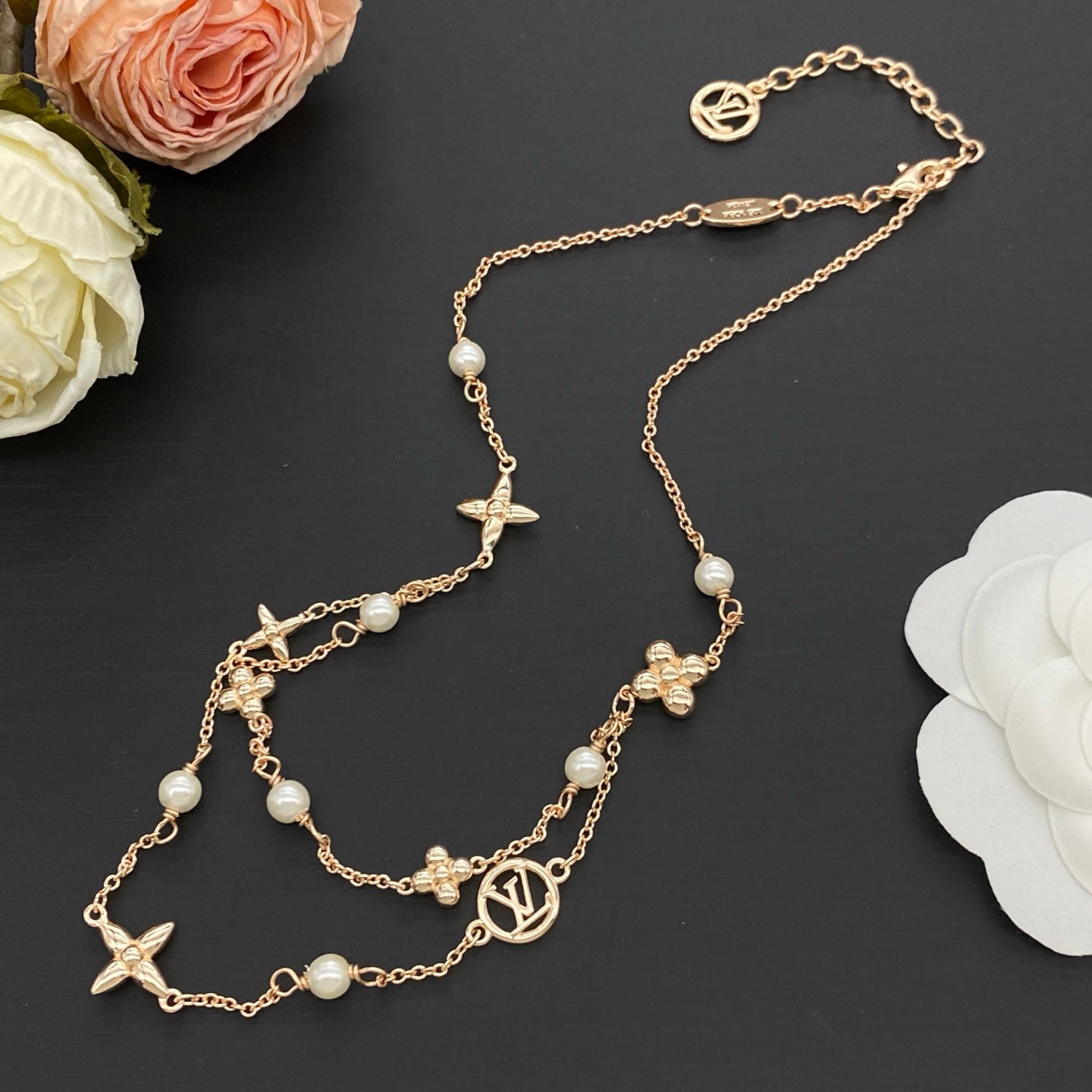 LOUIS VUITTON IDYLLE BLOSSOM NECKLACE / BRACELET – Full Set - 1:1 HIGH END