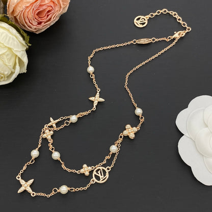 LOUIS VUITTON IDYLLE BLOSSOM NECKLACE / BRACELET – Full Set - 1:1 HIGH END