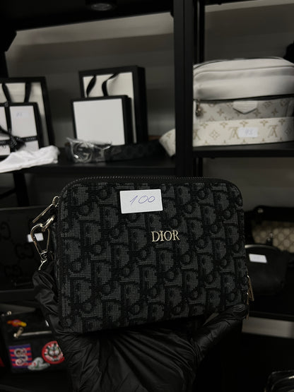 DIOR CLUTCH BAG DUNKEL - HIGH END QUALITY - PU LEDER