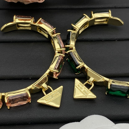 PRADA CRYSTAL STONE BRACELET – FULL SET – 1:1 HIGH END