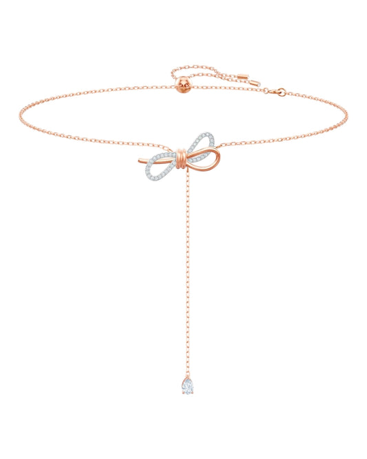 Swarovski Halskette mit Schleifen-Anhänger