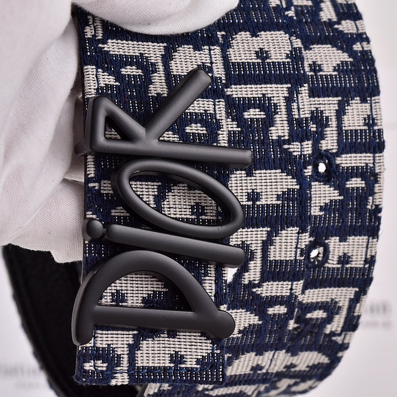 DIOR OBLIQUE DIOR LETTER RETRO BUCKLE BELT – FULL SET – 1:1 HIGH END