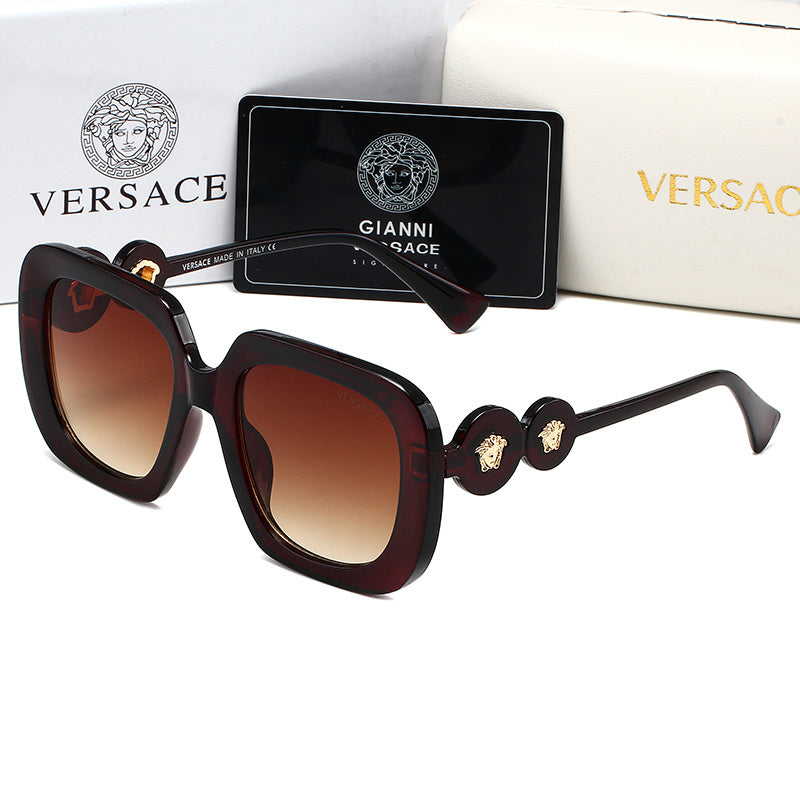 VERSACE OVERSIZED SQUARE SUNGLASSES – FULL SET – 1:1 HIGH END