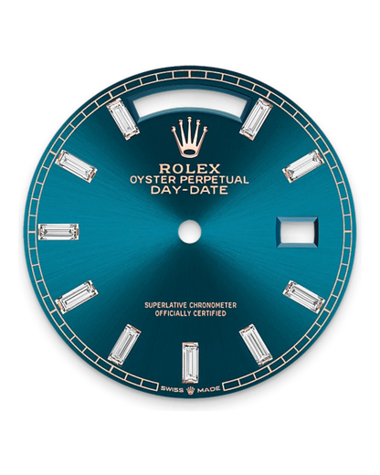 Rolex Day-Date Blue-Green Ombré Dial, 36mm Everose Gold President - U1 FACTORY - AUTOMATIK