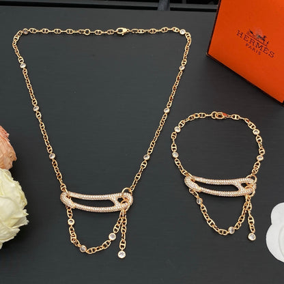 HERMÈS CHAINE D'ANCRE PUNK BRACELET/NECKLACE – Full Set  - 1:1 HIGH END