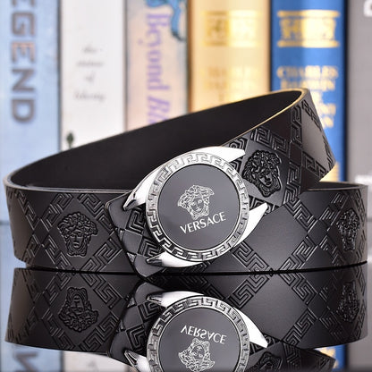 VERSACE MEDUSA AND RETRO EMBOSSED LEATHER BELT COLLECTION – 1:1 HIGH END