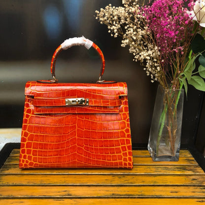 HERMÈS KELLY CROCODILE 28CM  - 1:1 HIGH END