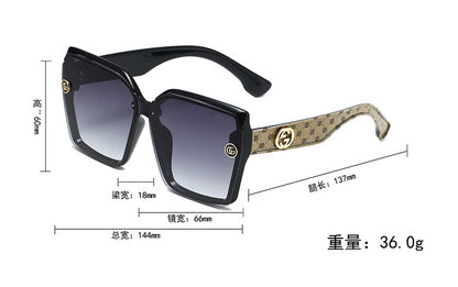 GUCCI OVERSIZED GEOMETRIC SUNGLASSES – FULL SET – 1:1 HIGH END