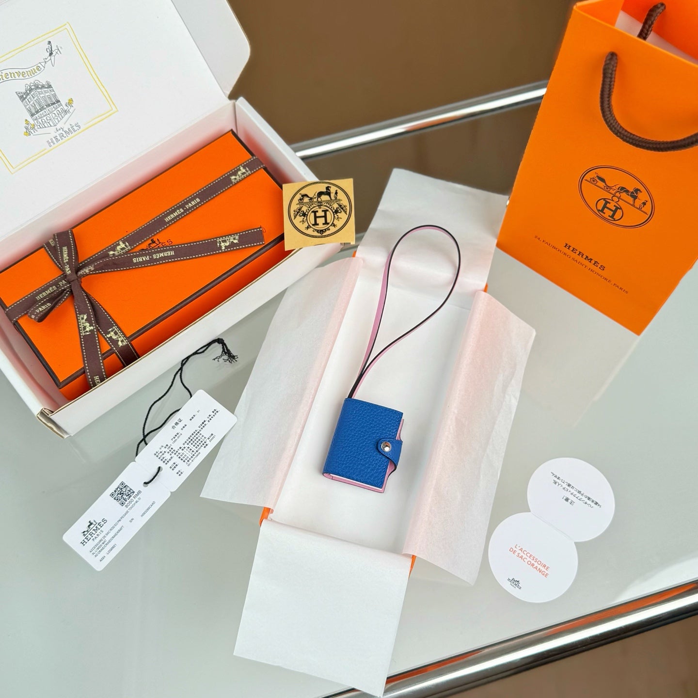 HERMÈS CARMEN NOTEBOOK CHARM – FULL SET – 1:1 HIGH END