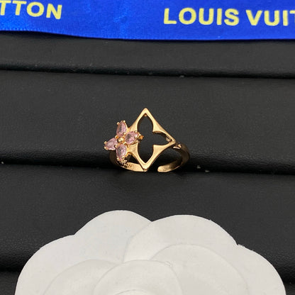LOUIS VUITTON PINK BLOSSOM RING – Full Set - 1:1 HIGH END