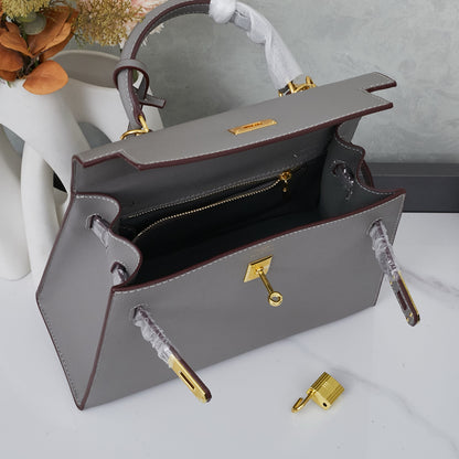 HERMÈS 25CM KELLY SELLIER ORANGE EPSOM LEATHER GOLD HARDWARE - 1:1 HIGH END