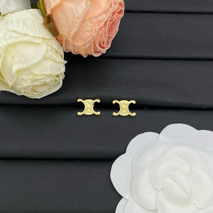 CELINE TRIOMPHE STUD EARRINGS – FULL SET – 1:1 HIGH END