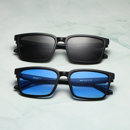 PRADA RECTANGULAR LOGO SUNGLASSES – FULL SET – 1:1 HIGH END