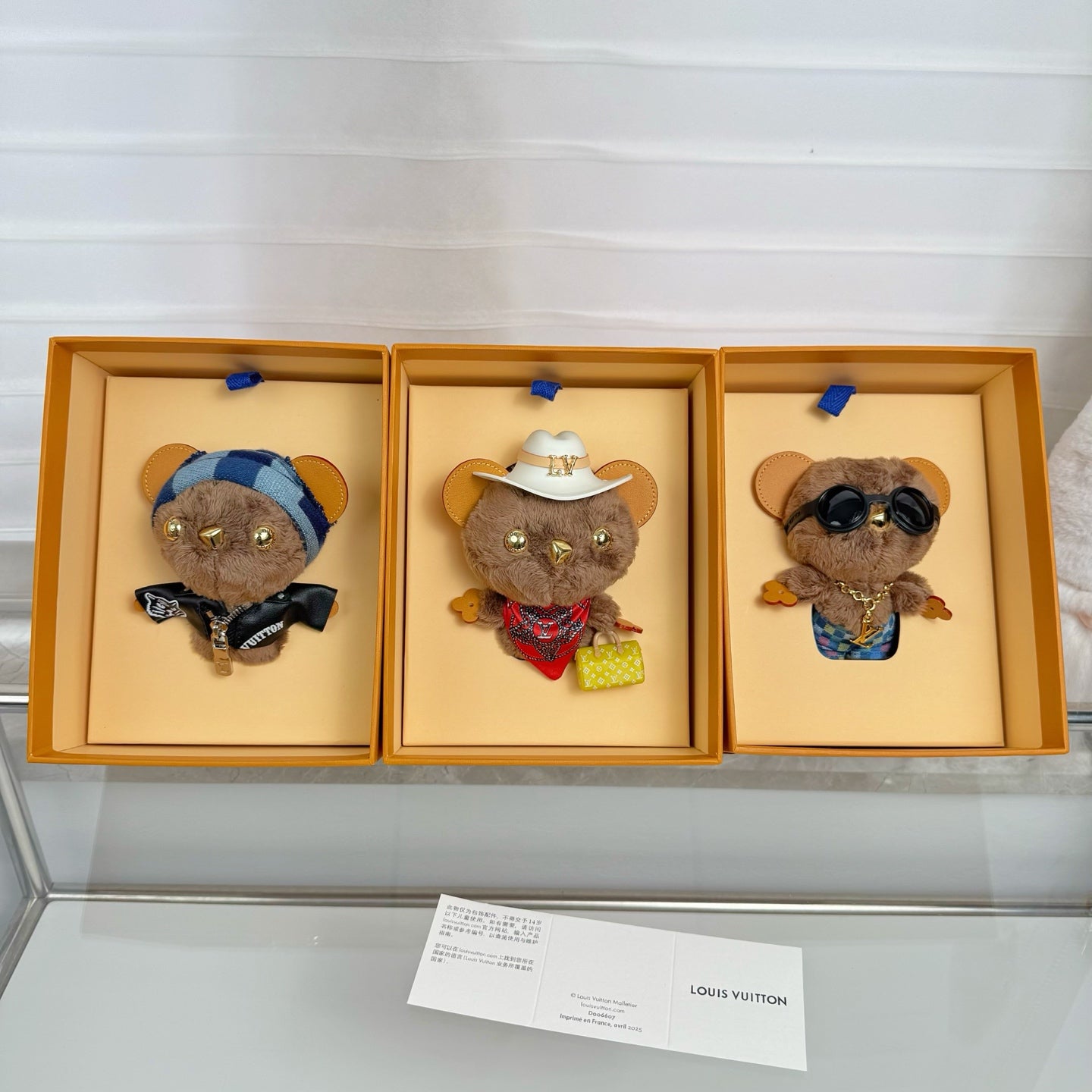 LOUIS VUITTON  BEAR BAG CHARM – Full Set  - 1:1 HIGH END