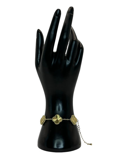Van Cleef & Arpels Alhambra Armband mit Kleeblättern Gold