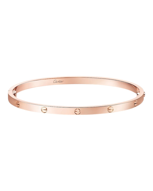 CARTIER LOVE ARMBAND - ROSÉGOLD - FULLSET - SCHMALES MODELL