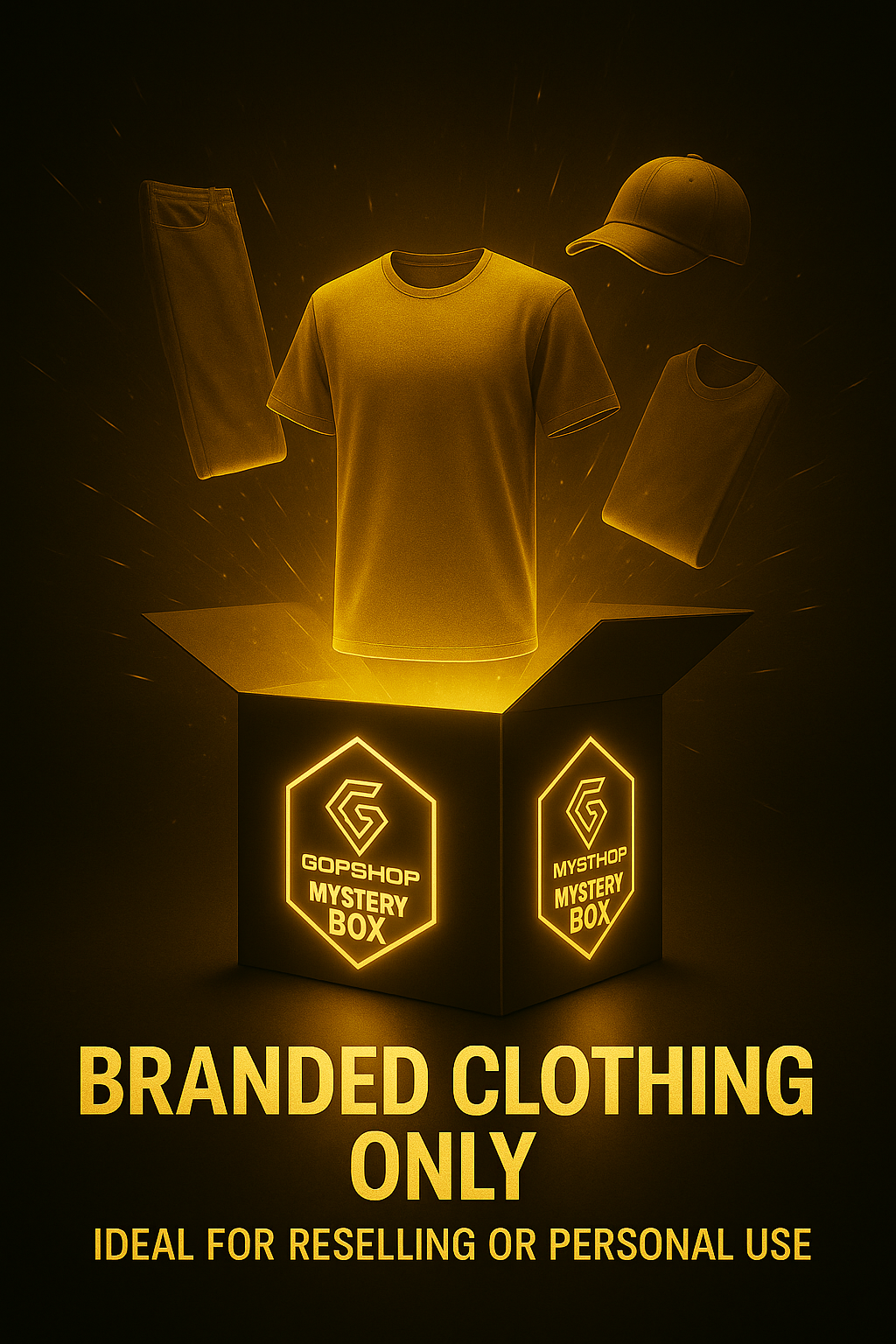 MYSTERY BOX NUR KLEIDUNG - T-SHIRTS IN DER GRÖSSE: S,M,L,XL