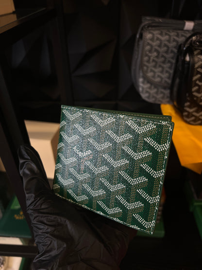 GOYARD WALLET - GREEN - PU LEATHER - SUPER CLONE - WITH BOX