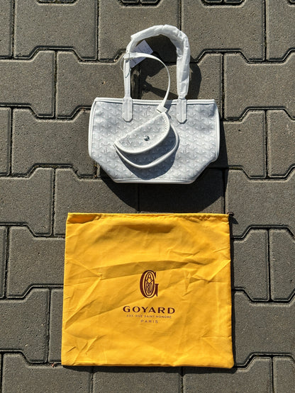 Goyard Saint Louis PM Tasche in Weiß mit Pochette | 1:1 Replica