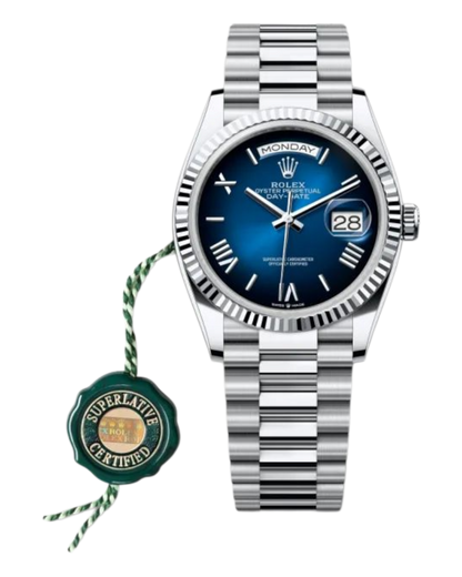 Rolex Day-Date Blue Dial with Roman Numerals, 40mm - U1 FACTORY - AUTOMATIK