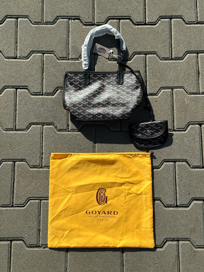 Goyard Saint Louis PM Tasche in Schwarz mit Pochette | 1:1 Replica
